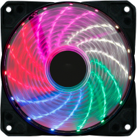 Вентилятор Оклик OG-CF120RGB2-BK 120x120x25 3-pin 4-pin (Molex)25dB LED Ret