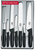 Набор ножей кухон. Victorinox Standart (5.1103.7) компл.:4шт вилка черный подар.коробка