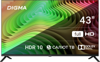 Телевизор LED Digma 43" DM-LED43SBB36 Smart Салют ТВ Frameless черный/FULL HD/DVB-T/60Hz/DVB-T2/DVB-