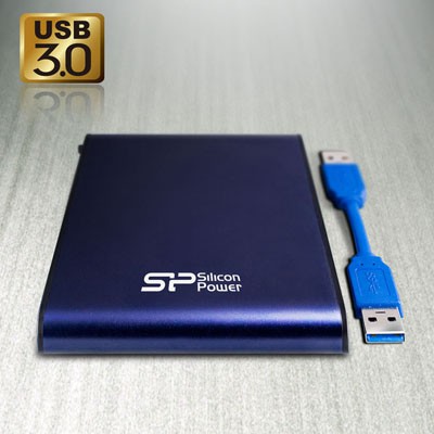 Жесткий диск Silicon Power USB 3.0 1TB SP010TBPHDA80S3B A80 Armor 2.5" синий