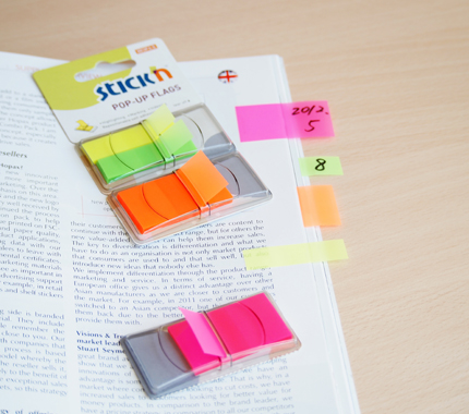 Закладки самокл. индексы пластиковые Stick`n 26014 25x45мм 1цв.в упак. 50лист фиолетовый Z-сложения блистер