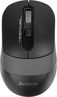 Мышь A4Tech Fstyler FG10S черный/серый оптическая (2000dpi) silent беспроводная USB для ноутбука (4but)
