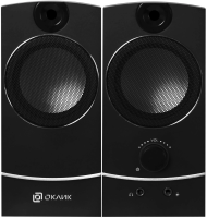 Колонки Оклик OK-118 2.0 черный 4Вт