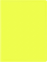 Папка метал.зажим Бюрократ Double Neon DNE07CYEL A4 пластик 0.7мм кор.27мм карм.прод.внут. желтый