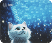 Коврик для мыши Cactus White Cat 300x250x3мм (CS-MP-D11M)