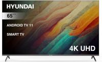Телевизор LED Hyundai 65" H-LED65BU7006 Android TV Frameless Metal черный/серебристый 4K Ultra HD 60Hz DVB-T DVB-T2 DVB-C DVB-S DVB-S2 USB WiFi Smart TV