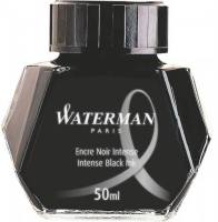 Флакон с чернилами Waterman (CWS0110710) Intense Black чернила 50мл для ручек перьевых