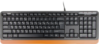 Клавиатура A4Tech Fstyler FK10 черный/оранжевый USB