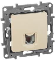 Розетка телеф. Legrand Etika 672340 скрыт. слоновая кость