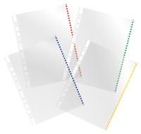 Папка-вкладыш Бюрократ Премиум -013BKCOLOR глянцевые А4+ 30мкм цветной ассорти край (упак.:50шт)