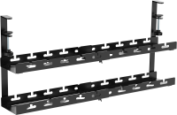 Кабель-канал Cactus CS-CM-700-2BK для столов 72.8x13.5x34.2см черный