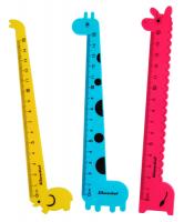 Линейка Silwerhof Zoo 160188 пластик дл.15см