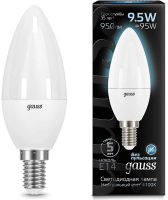 Лампа светодиодная Gauss 9.5Вт цок.:E14 свеча 220B св.свеч.бел.нейт. 35-C (упак.:10шт) (103101210)