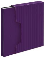 Папка с 80 прозр.вклад. Бюрократ DeLuxe DLVBOX80BBERRY A4 пластик 0.7мм черничный в коробе