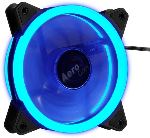 Вентилятор Aerocool Rev Blue 120x120mm 3-pin 15dB 153gr LED Ret