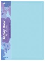 Папка с 10 прозр.вклад. Бюрократ Pastel PAST10BLUE A4 пластик 0.5мм торц.карм с бум. встав голубой