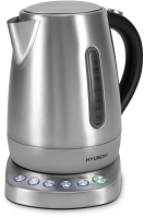 Чайник Hyundai HYK-S7770 1.7л. 2200Вт серебристый/черный (металл)