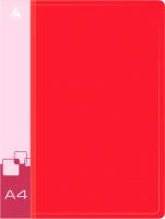 Папка метал.зажим Бюрократ -PZ07CRED A4 пластик 0.7мм внут.и торц.карм красный