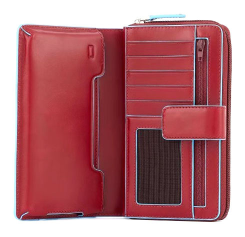 Кошелек женский Piquadro Blue Square PD1354B2R/R красный натур.кожа