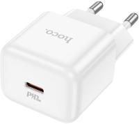 Сетевое зар./устр. Hoco N32 Glory White 30W (PD+QC+AFC) USB-C универсальное белый