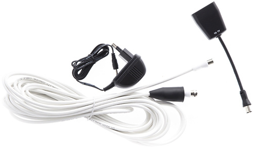 Антенна телевизионная Denn DAE603 25дБ активная черный каб.:8.5м