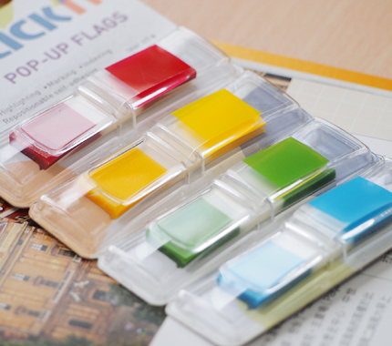 Закладки самокл. индексы пластиковые Stick`n 26020 12x45мм 4цв.в упак. 35лист Z-сложения с цветным краем блистер