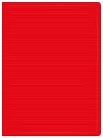 Папка с 10 прозр.вклад. Бюрократ DeLuxe DLV10RED A4 пластик 0.7мм красный