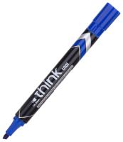 Маркер перманентный Deli EU10130 Think скошенный пиш. наконечник 1.5-5мм синий
