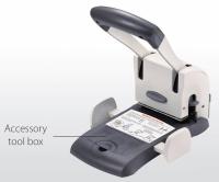 Дырокол Kw-Trio Lever-Tech HD 9546 макс.:100лист. металл/пластик серый отв.:2 с линейкой