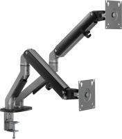 Кронштейн для мониторов Ultramounts UM735BL черный/серый 17"-27" макс.7кг крепление к столешнице пов