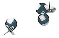 Кнопки Deli E0022 никелированные l=10мм (упак.:100шт) пластиковая коробка