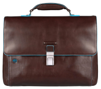 Портфель Piquadro Blue Square CA3111B2/MO коричневый натур.кожа