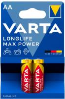 Батарея Varta LongLife Max Power LR6 Alkaline AA (2шт) блистер