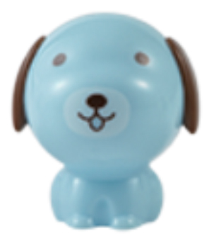 Точилка для карандашей ручная Deli Собачки E0550 1 отверстие пластик блистер