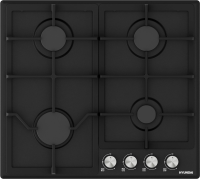 Газовая варочная поверхность Hyundai HHG 6432 BK черный