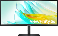 Монитор Samsung 34" ViewFinity S6 S34C650UAIXCI черный VA LED 5ms 21:9 HDMI M/M полуматовая 350cd 178гр/178гр 3440x1440 100Hz DP Ultra WQHD USB 8кг
