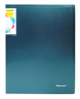 Папка на 4-х кольцах Silwerhof Perlen 271958-75 A4 1мм кор.38мм внутр. с вставкой зеленый металлик