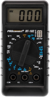 Мультиметр PROconnect М-182 DT-182 цифровой черный (13-3014)