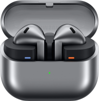 Гарнитура вкладыши Samsung Galaxy Buds 3 серебристый беспроводные bluetooth в ушной раковине (SM-R530NZAACIS)