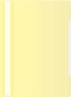 Папка-скоросшиватель Бюрократ Pastel -PSLPAST/YEL A4 прозрач.верх.лист пластик желтый 0.14/0.18