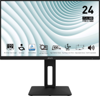 Монитор MSI 23.8" Pro MP242AP черный IPS LED 1ms 16:9 HDMI M/M HAS Piv 300cd 178гр/178гр 1920x1080 100Hz VGA DP FHD 3.3кг