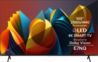 Телевизор QLED Hisense 100" 100E7NQ угольно-серый 4K Ultra HD 144Hz DVB-T DVB-T2 DVB-C DVB-S DVB-S2 USB WiFi Smart TV