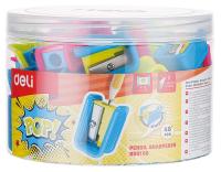 Точилка для карандашей ручная Deli ER00106 PoP 1 отверстие пластик ассорти туба