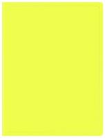 Папка с 30 прозр.вклад. Бюрократ Double Neon DNE07V30YEL A4 пластик 0.7мм желтый