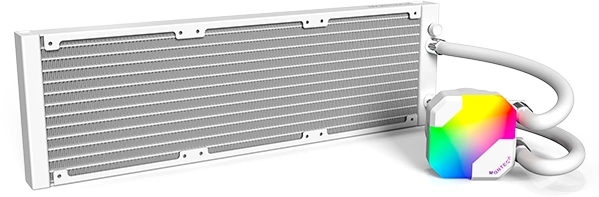 Система водяного охлаждения Montech HyperFlow 360 ARGB Soc-AM5/AM4/1200/1700/1851 белый 4-pin 29.1dB Al+Cu 320W Ret (HYPERFLOW ARGB 360 WHITE)