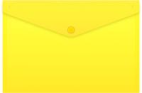Конверт на кнопке Бюрократ -PK804A5NYEL A5 непрозрачный пластик 0.18мм желтый