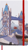 Блокнот Moleskine LIMITED EDITION I AM LONDON LEQP060IAMLO Large 130х210мм 240стр. слоновая кость страницы линейка твердая обложка белый