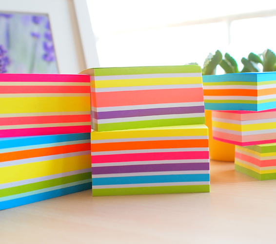 Блок самоклеящийся бумажный Stick`n 21537 76x76мм 400лист. 70г/м2 неон+пастель 5цв.в упак.