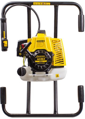 Мотобур Champion AG364 профес. 2-х такт. 2200Вт 3л.с. 64см3 8700об/мин