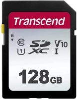 Флеш карта SDXC 128Gb Class10 Transcend TS128GSDC300S w/o adapter